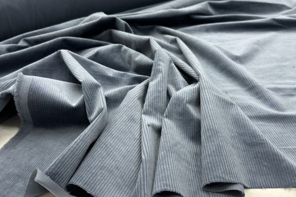 Вельвет Серо-Голубой с лайкрой